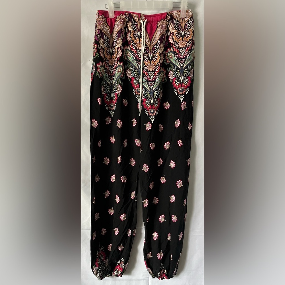 Urban Coco Boho Paisley Printed Harem Jogger Pants M